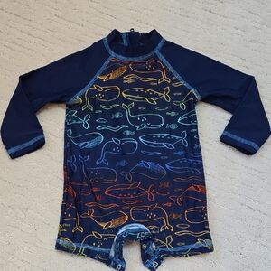 Little Me Multicolor Kids Swim Rashguard